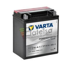 Batera Moto Varta YTX16-4-1/YTX16-BS-1 12 Voltios 14 Ah