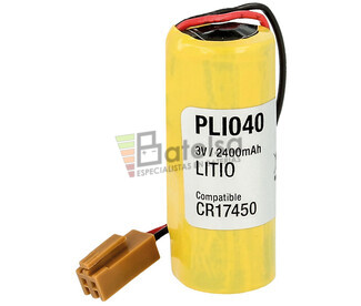 Batera Nimo CR17450 Litio (No recargable) 2.400 mAh con conector y resistencia de carga