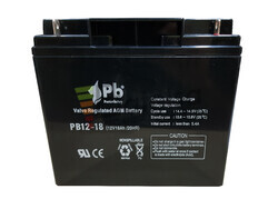 Batería para Alarma de 12 Voltios 18 Amperios PB12-18