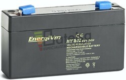 Batera para ascensor 6 Voltios 1,2 Amperios Energivm MV612