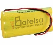 Bateria para Electromedicina 3.6 Voltios 1.000 mAh NI-MH 31,5x67,5x10,5mm