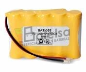 Batera para Electromedicina 6 Voltios 940 mAh NI-CD 70,0x49,3x14,0mm