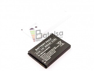 Batera para Galaxy S4 Mini, para telefonos SAMSUNG, Li-ion, 3,8V, 3800mAh, 14,4Wh, with NFC, Tapa color blanca