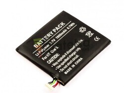 Batera para HTC One X, Li-Polymer, 3,7V, 1800mAh, 6,7Wh