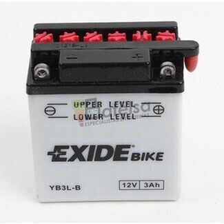 Batera para Moto EXIDE 12 Voltios 3 Amperios EB3L-B - YB3L-B 98mm x 56mm x 110mm