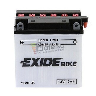 Batera para Moto EXIDE 12 Voltios 9 Amperios EB9L-B - YB9L-B 135mm x 75mm x 139mm