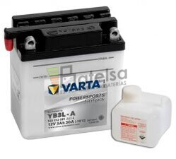 Batera para Moto VARTA 12 Voltios 3 Ah en C10 PowerSports Freshpack Ref.503012001 YB3L-A EN 30 A 100x58x112