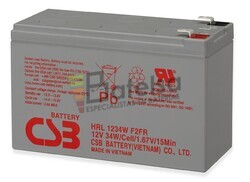 Bateria para SAI HRL1234WF2FR CSB Long Life 12 Voltios 9 Amperios