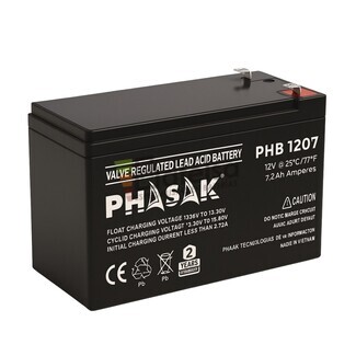 Batera Phasak 12 Voltios 7 Amperios PHB-1207