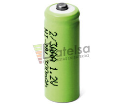 Batera recargable 1.2 Voltios 300 mah 2/3AAA,NI-MH