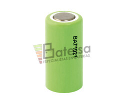 Batera recargable 1.2 Voltios 650 mah 1/2AA, NI-MH