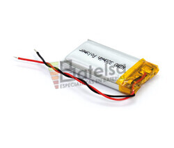 Batera recargable 3.7V 280 Mah de Polmero de Litio GSP052035-502035