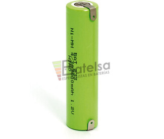 Batera recargable 4-3A 7-5A Con lengetas 1.2 Voltios 3.800 mAh