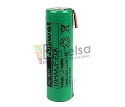 Batera AA recargable con Lengetas 1.2 Voltios 2.200 mAh