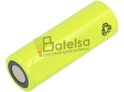 Batería AA recargable sin Lengüetas 1.2 Voltios 1.000 mAh Ni-Cd