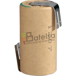 Batera Sub-C recargable 1.2 Voltios 1.900 mAh NI-CD con Lengetas