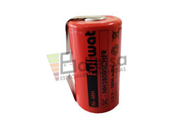 Batera Sub-C recargable 1.2 Voltios 2.100 mAh NI-CD con Lengetas