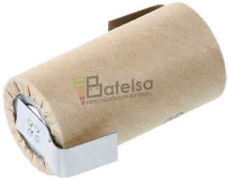 Batera Sub-C recargable 1.2 Voltios 3.000 mAh NI-MH con Lengetas