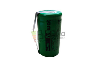 Batera Sub-C recargable 1.2 Voltios 3.300 mAh con Lengetas NI-MH
