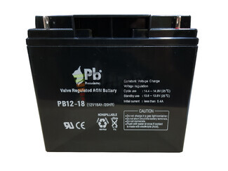 Batera SAI 12 Voltios 18 Amperios PB12-18 PREMIUM BATTERY