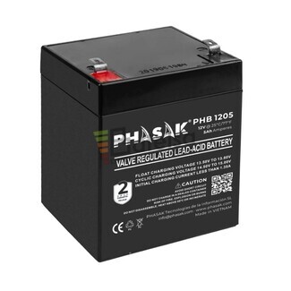 Batera SAI Phasak 12 Voltios 5 Amperios PHB-1205