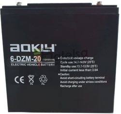 Batera Scooter elctrico 12 Voltios 20 Amperios Alta Descarga 6DZM20