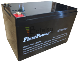 Batera Scooter elctrico Litio 12 Voltios 15 Amperios LiFePO4 FPLI12-15AH First Power