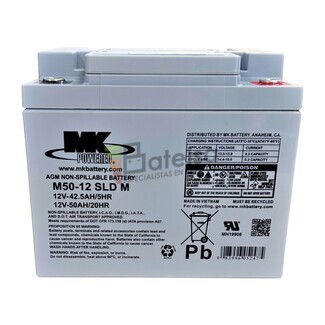 Batera Silla de Ruedas MK M5012SLD M 12V 50A