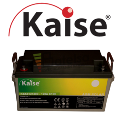 Batera Solar 12 Voltios 120 AGM Kaise KBAS 121200