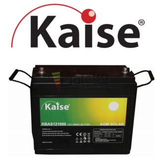 Batera Solar 12 Voltios 160 Amperios AGM Kaise KBAS121600