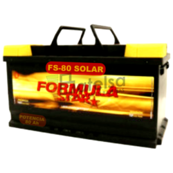 Batera Solar 12V 80 Amperios sin mantenimiento FS80