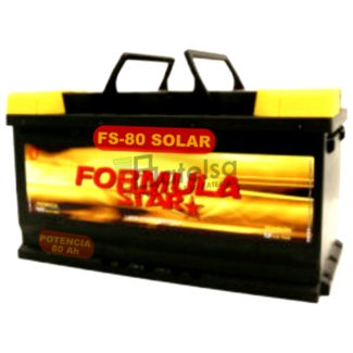 Batera Solar 12V 80 Amperios sin mantenimiento FS80