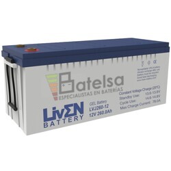 Batera Solar GEL 12 Voltios 260 Amperios LVJ260-12 LIVEN