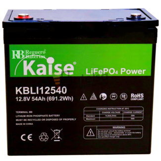 Batera Solar Litio 12 Voltios 54 Amperios KBLI12540 Kaise