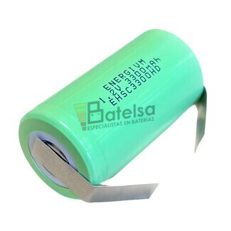 Batera Sub C 1.2 Voltios 3.000 mah con lengetas