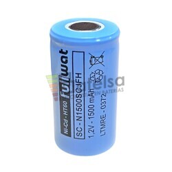 Batera Sub-C recargable 1.2 Voltios 1.500 mAh sin Lengetas NI-CD