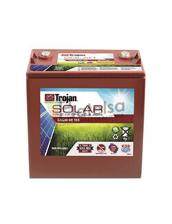 Batera Trojan Solar AGM SAGM 08 165 8 Voltios 165 Amperios C20 262 x 179 x 237mm