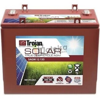 Batera Trojan Solar AGM SAGM 12 135 12 Voltios 135 Amperios C20 329 x 179 x 278mm