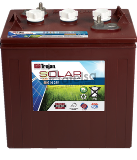 Batera Trojan Solar Signature SSIG 06 255 6 Voltios 229 Amperios C20 262 x 181 x 273mm