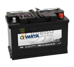 Batera VARTA 12 Voltios 100 Ah Promotive Black 600 123 072 Ref.H9 EN 720A 313X175X205