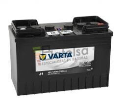 Batera VARTA 12 Voltios 125 Ah Promotive Black 625 012 072 Ref.J1 EN 720A 349X175X290