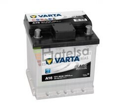 Batera VARTA 12 Voltios 40 Ah Black Dynamic 540 406 034 Ref.A16 EN 340A 175X175X190