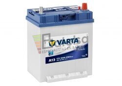 Batera VARTA 12 Voltios 40 Ah Blue Dynamic 540 125 033 Ref.A13 EN 330A 187X140X227