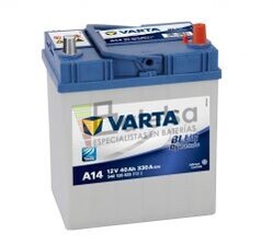 Batera VARTA 12 Voltios 40 Ah Blue Dynamic 540 126 033 Ref.A14 EN 330A 187X127X227