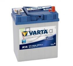 Batera VARTA 12 Voltios 40 Ah Blue Dynamic 540 126 033 Ref.A14 EN 330A 187X127X227