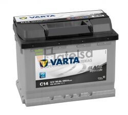 Batera VARTA 12 Voltios 56 Ah Black Dynamic 556 400 048 Ref.C14 EN 480A 242X175X190