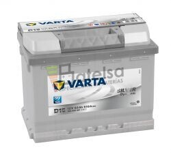 Batera VARTA 12 Voltios 63 Ah Silver Dynamic 563 400 061 Ref. D15 EN 610A 242X175X190