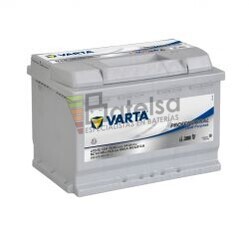 Batera VARTA 12 Voltios 75 Ah Profesional Dual Purpose 930 075 065 Ref.LFD75 EN 650A 278X175X190