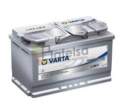 Batera VARTA 12 Voltios 80 Ah Profesional Dual Purpose AGM 840 080 080 Ref.LA80 EN 800A 315X175X190