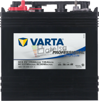 Batera Varta 8 Voltios 170 Ah.GC8 Deep Cycle